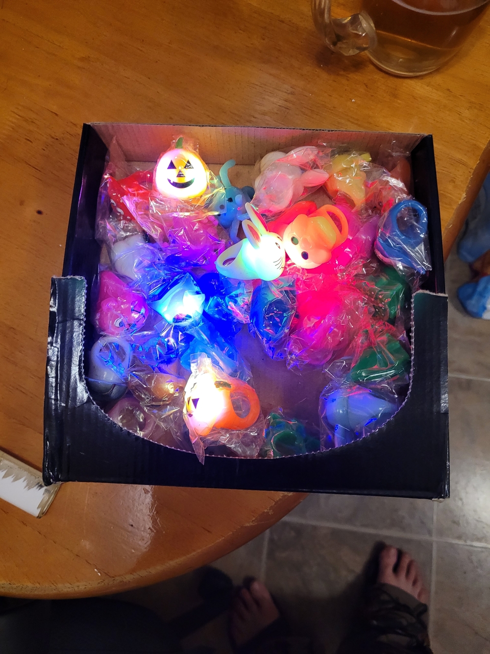 Light-Up 25+ Animal Ring Set for Kids - Multicolor Fun